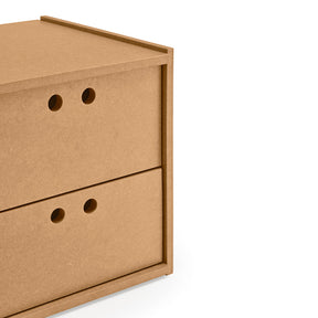 Comodino 2 cassetti Lully 40x42 cm