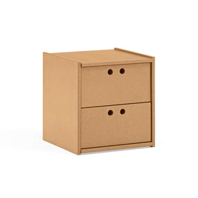 Comodino 2 cassetti Lully 40x42 cm