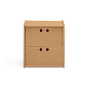 Comodino 2 cassetti Lully 40x42 cm