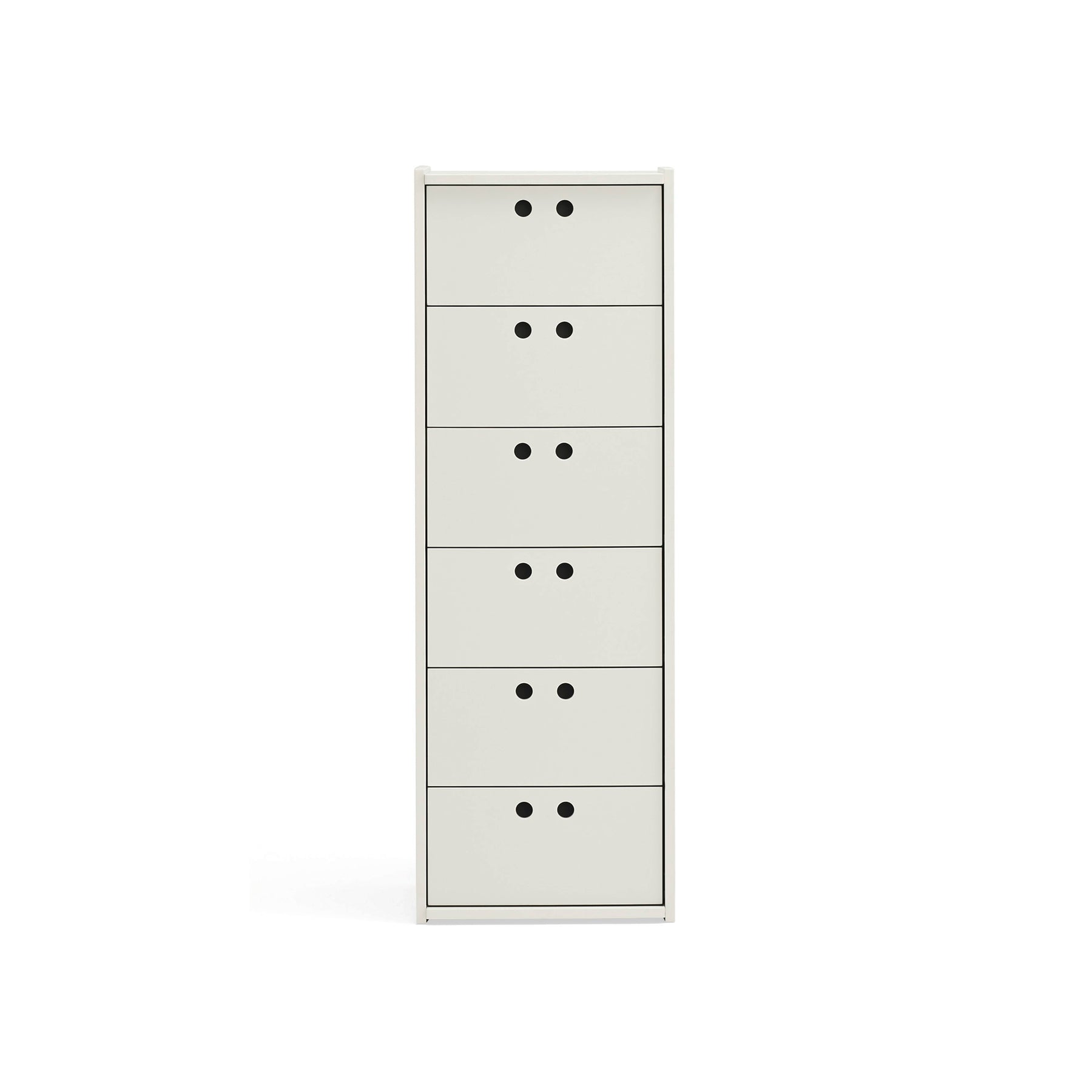 Cassettiera alta 6 cassetti Lully 40x118 cm