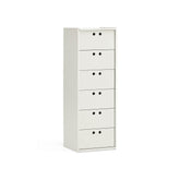 Cassettiera alta 6 cassetti Lully 40x118 cm