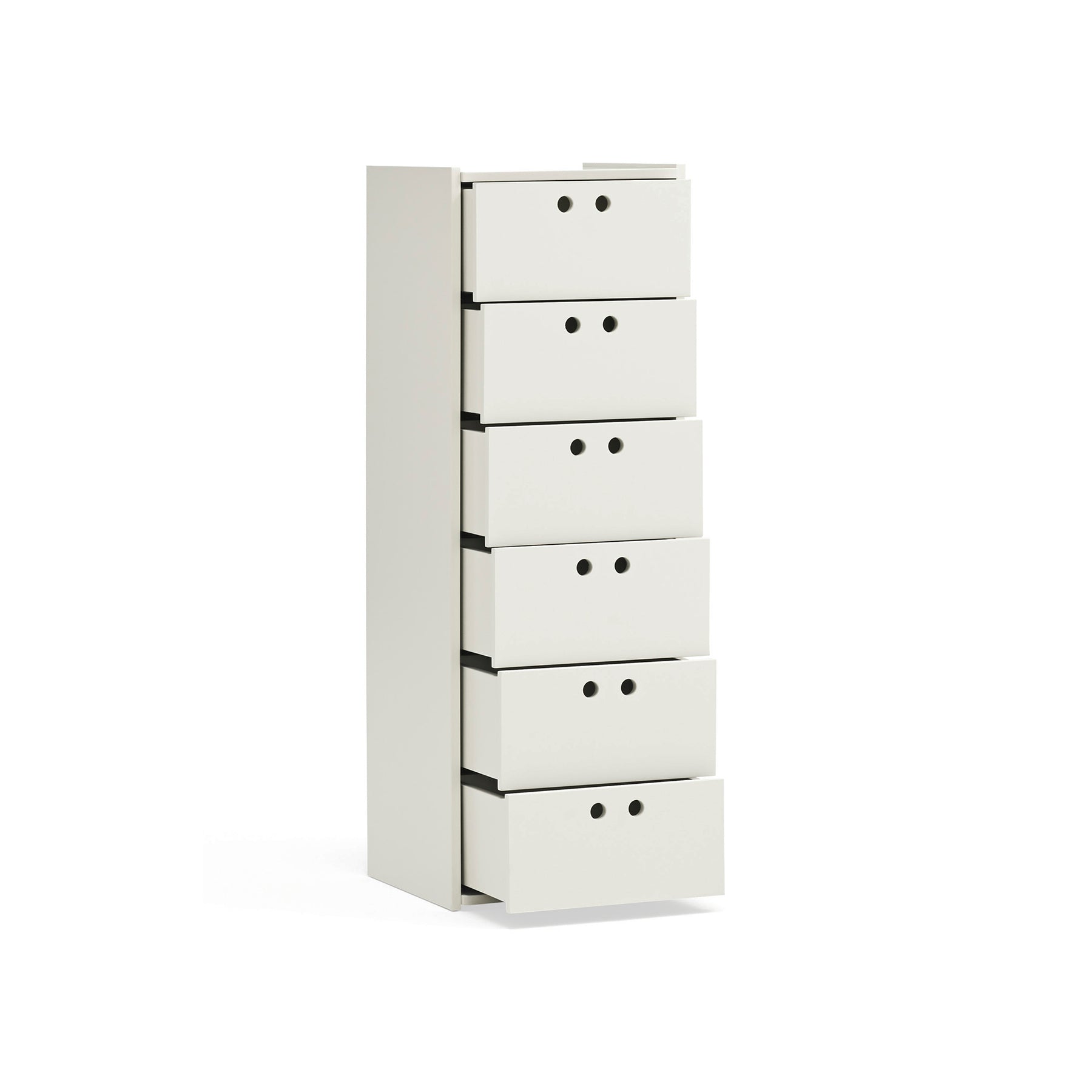 Cassettiera alta 6 cassetti Lully 40x118 cm