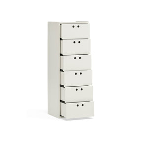 Cassettiera alta 6 cassetti Lully 40x118 cm