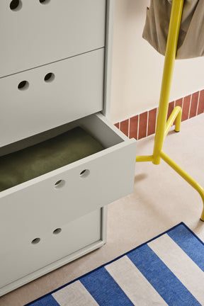 Cassettiera alta 6 cassetti Lully 40x118 cm