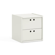 Comodino 2 cassetti Lully 40x42 cm