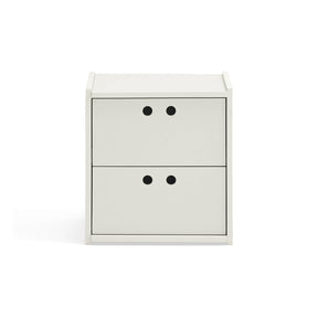 Comodino 2 cassetti Lully 40x42 cm