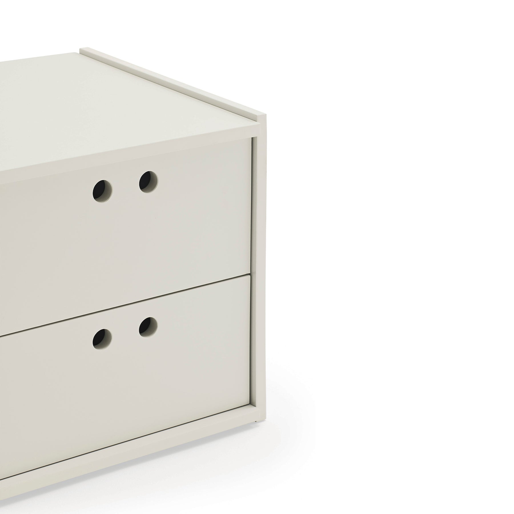 Comodino 2 cassetti Lully 40x42 cm