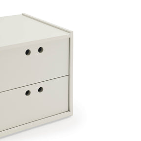 Comodino 2 cassetti Lully 40x42 cm