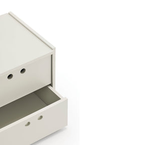 Comodino 2 cassetti Lully 40x42 cm