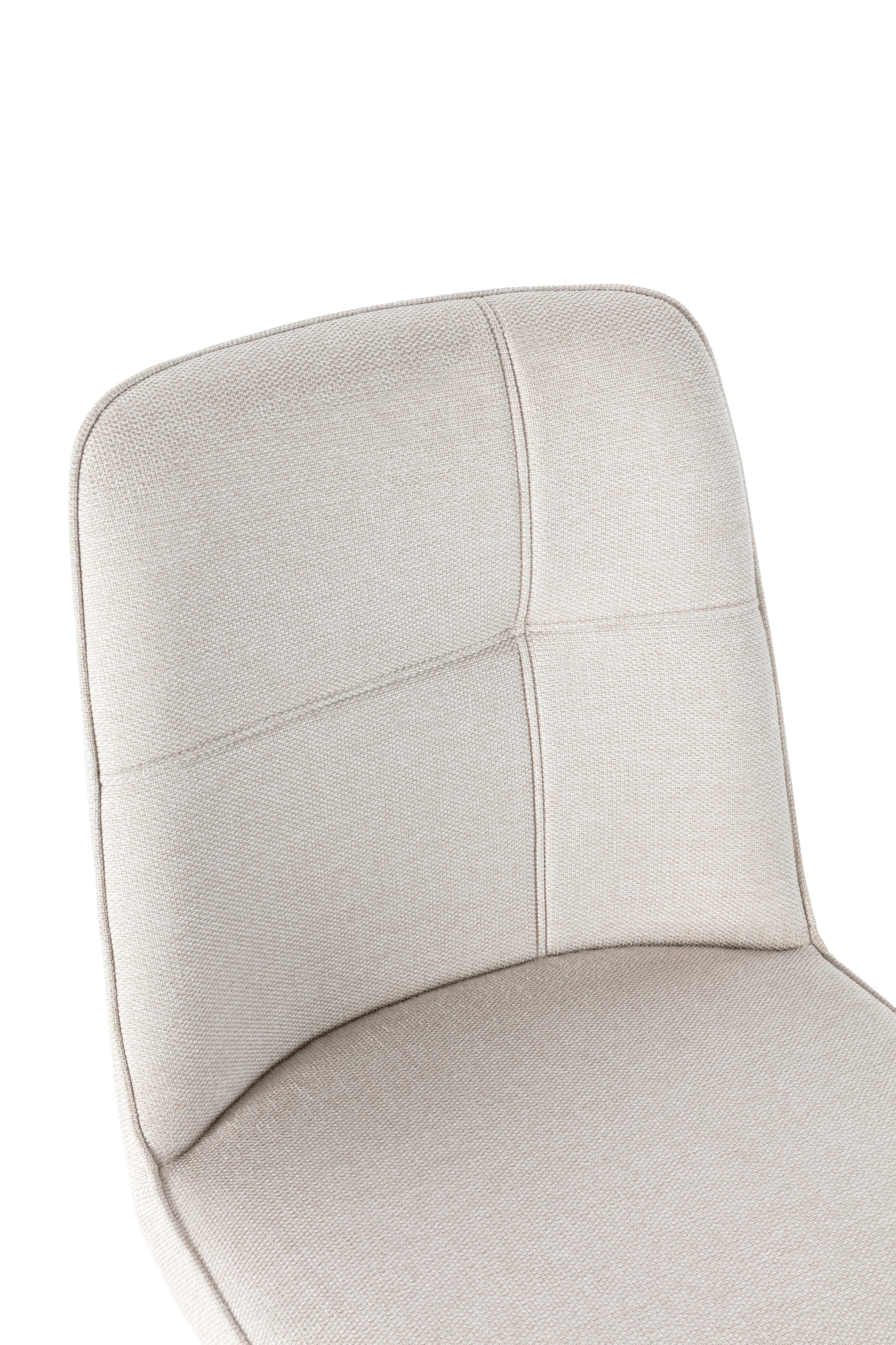 Set di 4 sedie girevoli in tessuto Luxe 46x85 cm