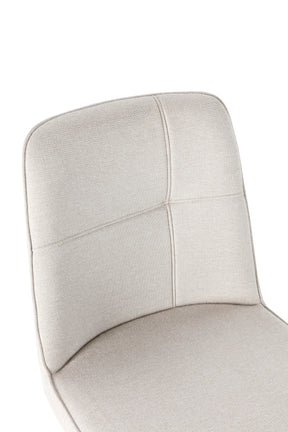 Set di 4 sedie girevoli in tessuto Luxe 46x85 cm