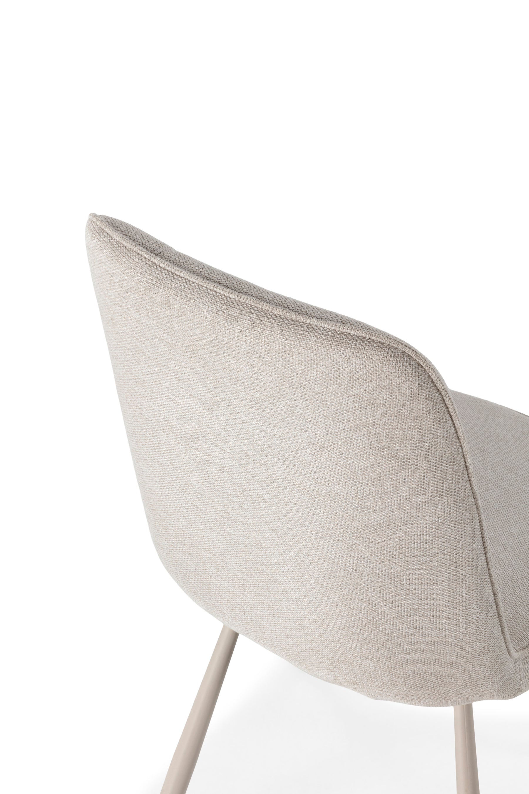 Set di 4 sedie girevoli in tessuto Luxe 46x85 cm