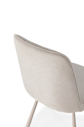 Set di 4 sedie girevoli in tessuto Luxe 46x85 cm