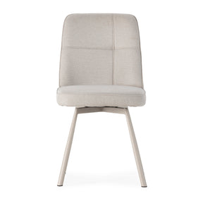 Set di 4 sedie girevoli in tessuto Luxe 46x85 cm