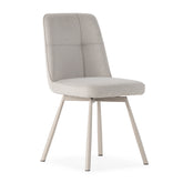 Set di 4 sedie girevoli in tessuto Luxe 46x85 cm