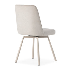 Set di 4 sedie girevoli in tessuto Luxe 46x85 cm