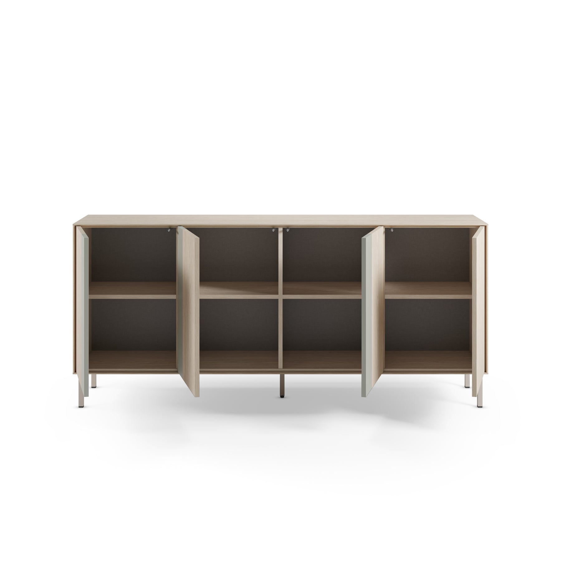 Madia 4 ante crema/rovere Ryel 180x80 cm
