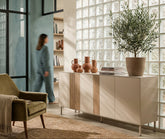 Madia 4 ante crema/rovere Ryel 180x80 cm