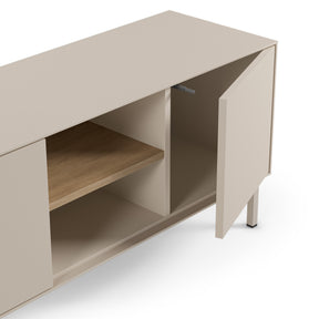 Mobile TV 3 ante crema/rovere Ryel 180x51 cm