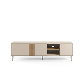 Mobile TV 3 ante crema/rovere Ryel 180x51 cm