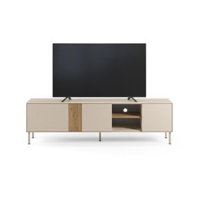 Mobile TV 3 ante crema/rovere Ryel 180x51 cm