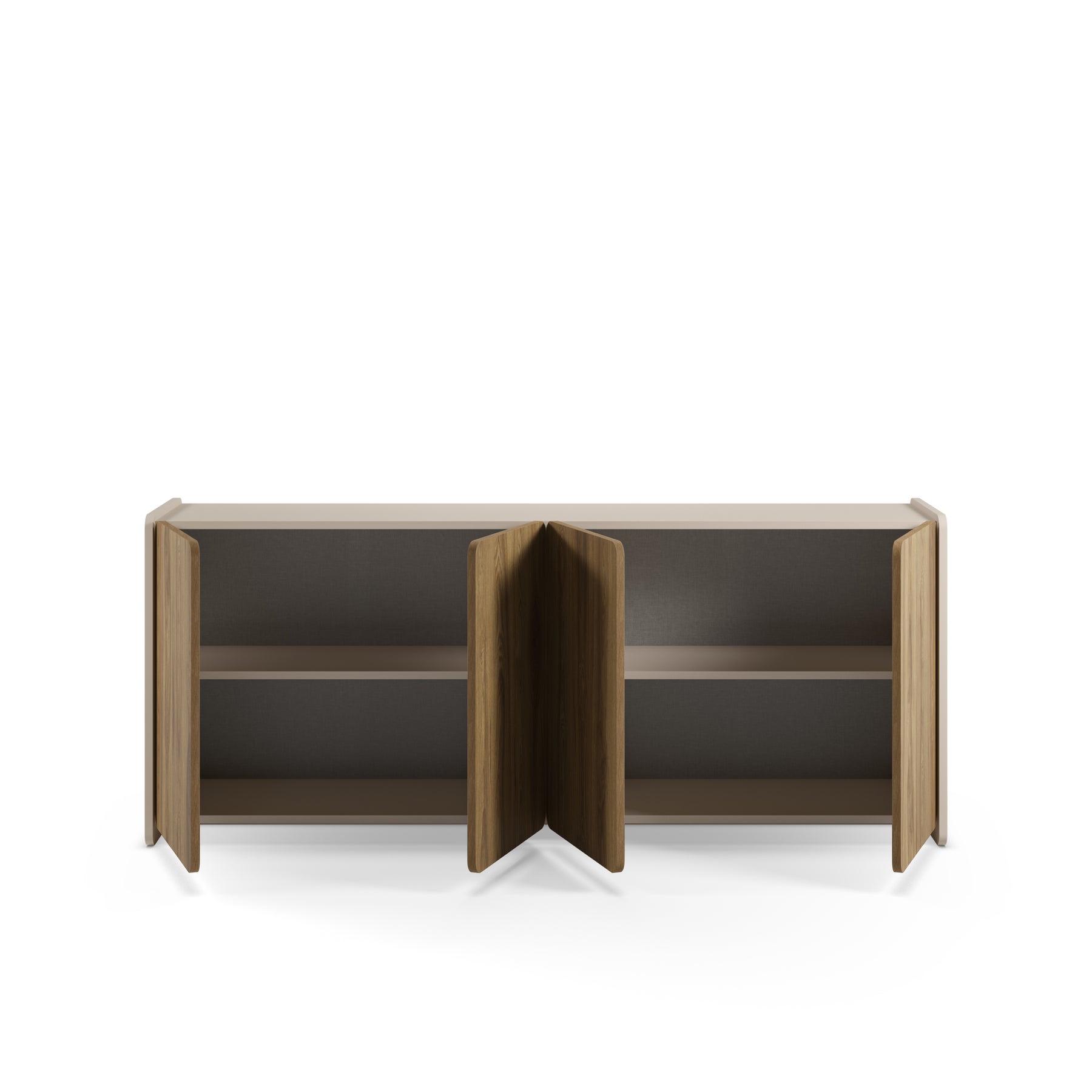 Madia 4 ante crema/rovere Luon 180x80 cm