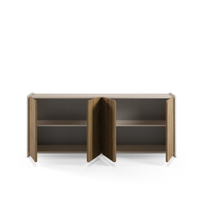 Madia 4 ante crema/rovere Luon 180x80 cm