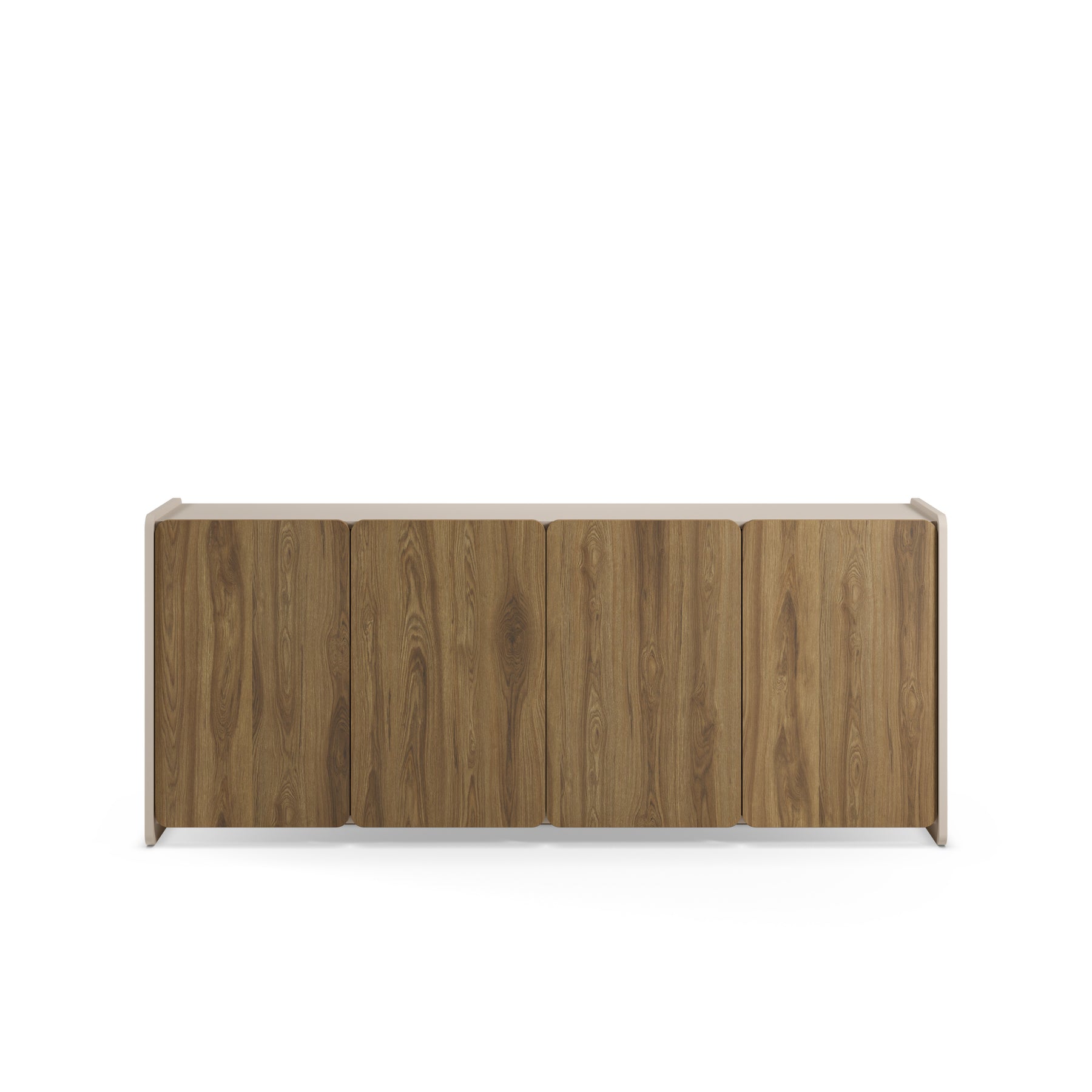 Madia 4 ante crema/rovere Luon 180x80 cm