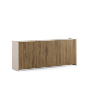 Madia 4 ante crema/rovere Luon 180x80 cm