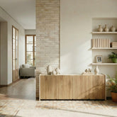 Madia 4 ante crema/rovere Luon 180x80 cm