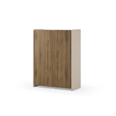 Credenza 2 ante crema/rovere Luon 90x125 cm