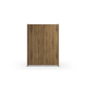 Credenza 2 ante crema/rovere Luon 90x125 cm