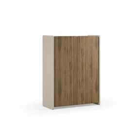 Credenza 2 ante crema/rovere Luon 90x125 cm