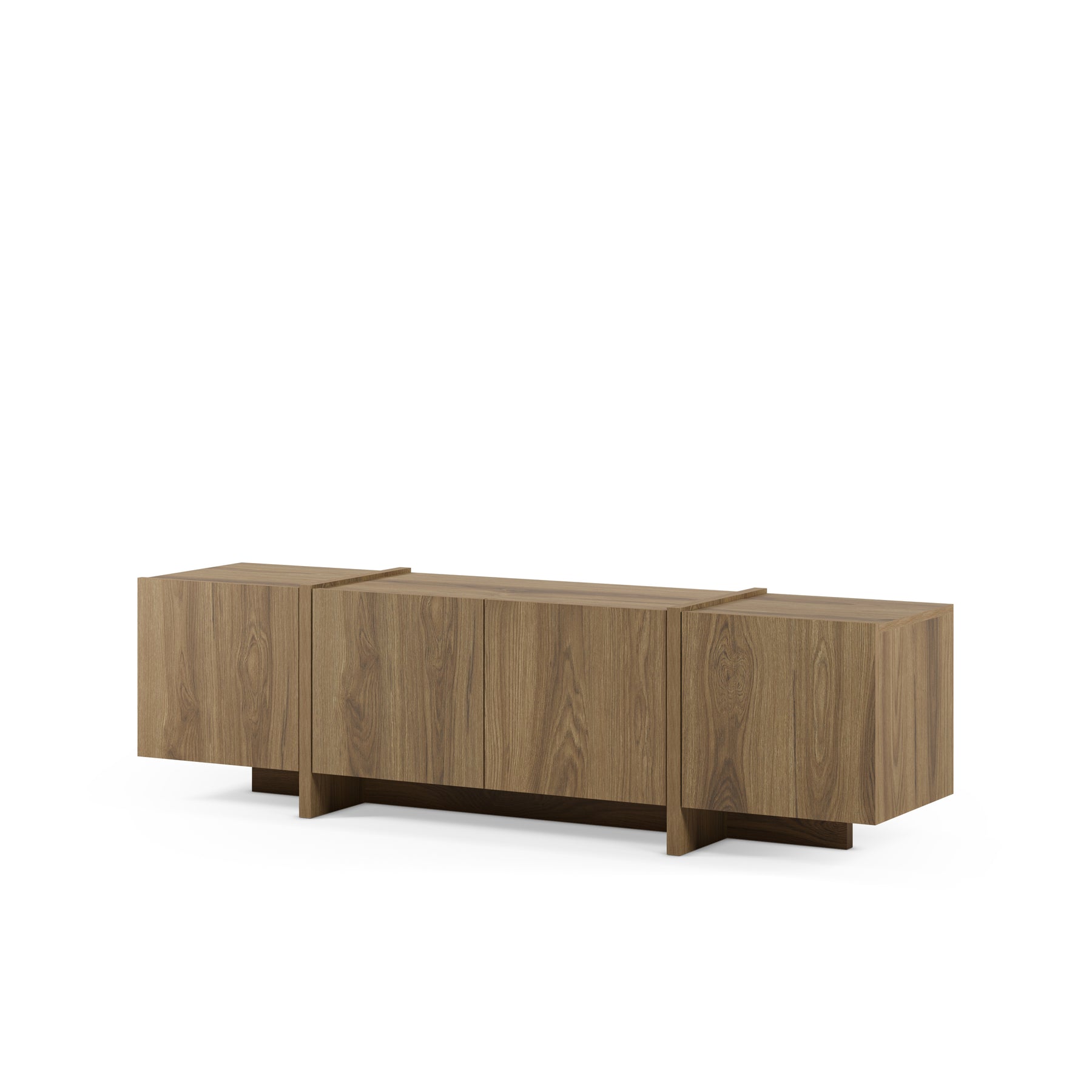 Mobile TV 4 ante rovere Zyra 180x55 cm