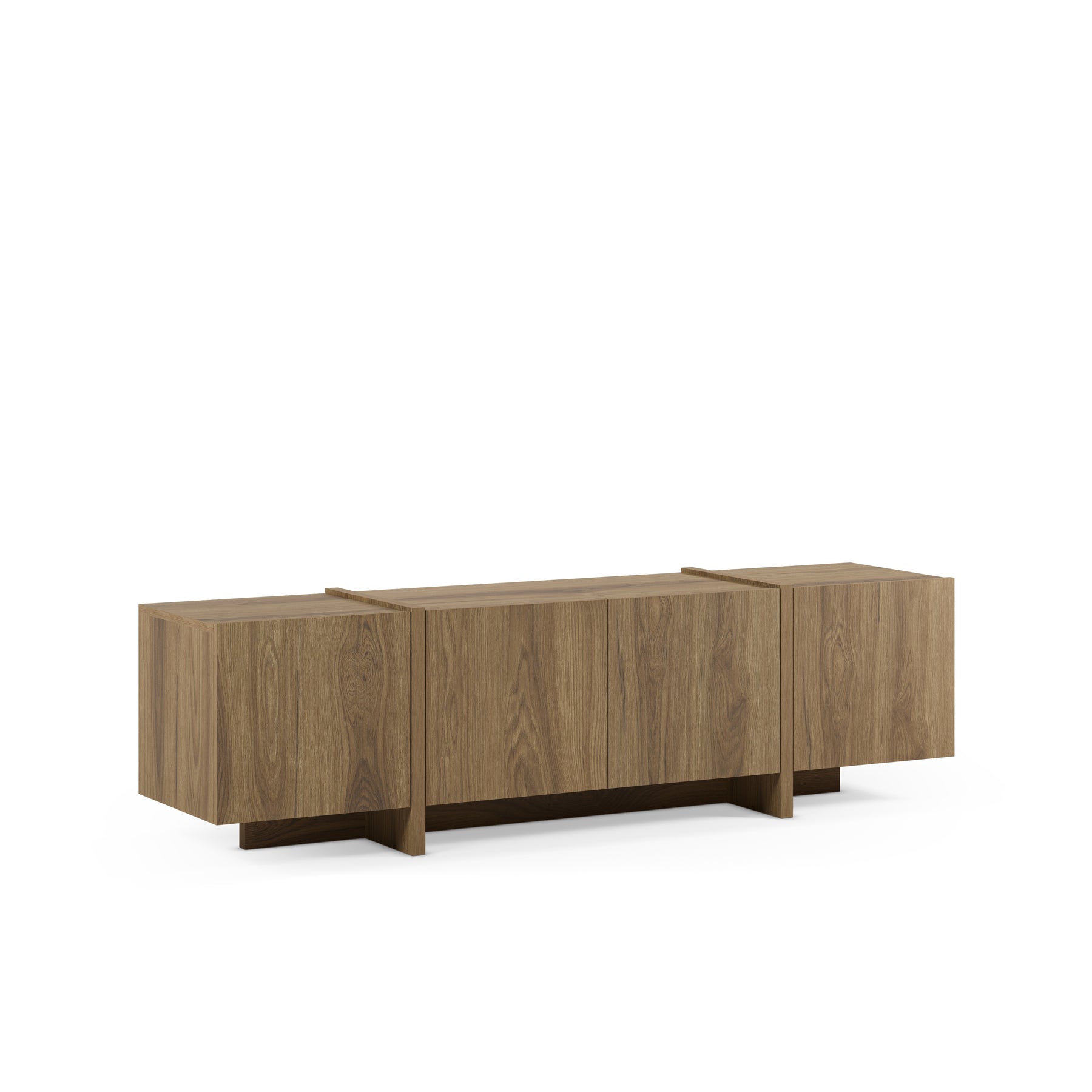 Mobile TV 4 ante rovere Zyra 180x55 cm
