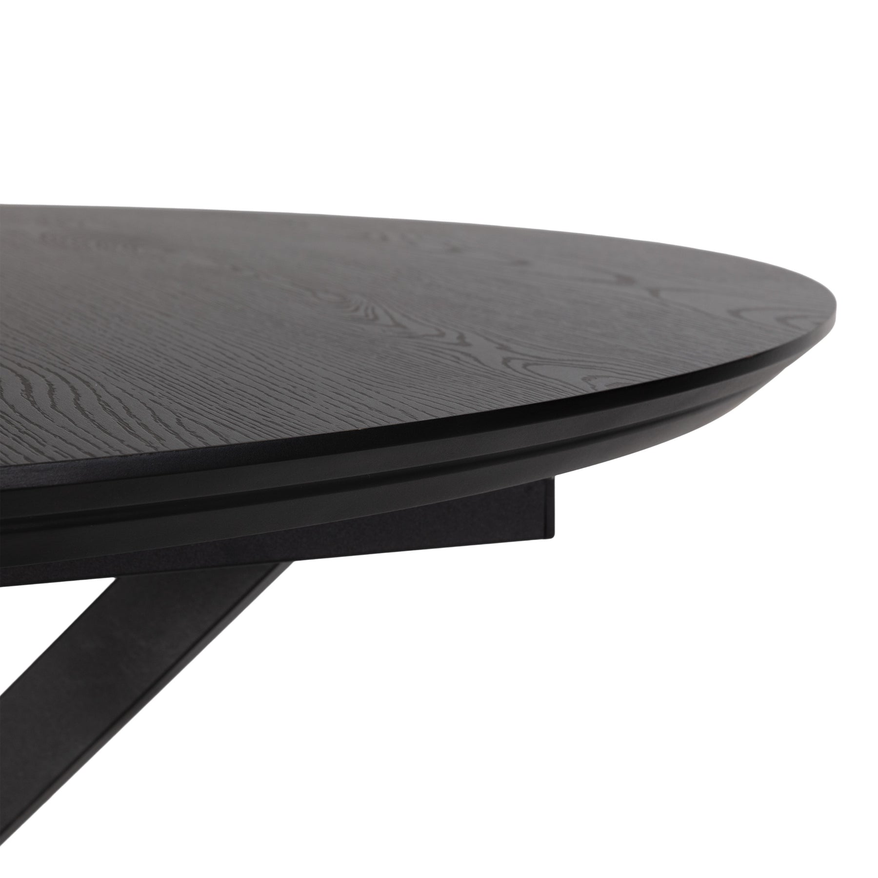 Tavolo rotondo allungabile con gamba in metallo Nayra 126/160x75 cm