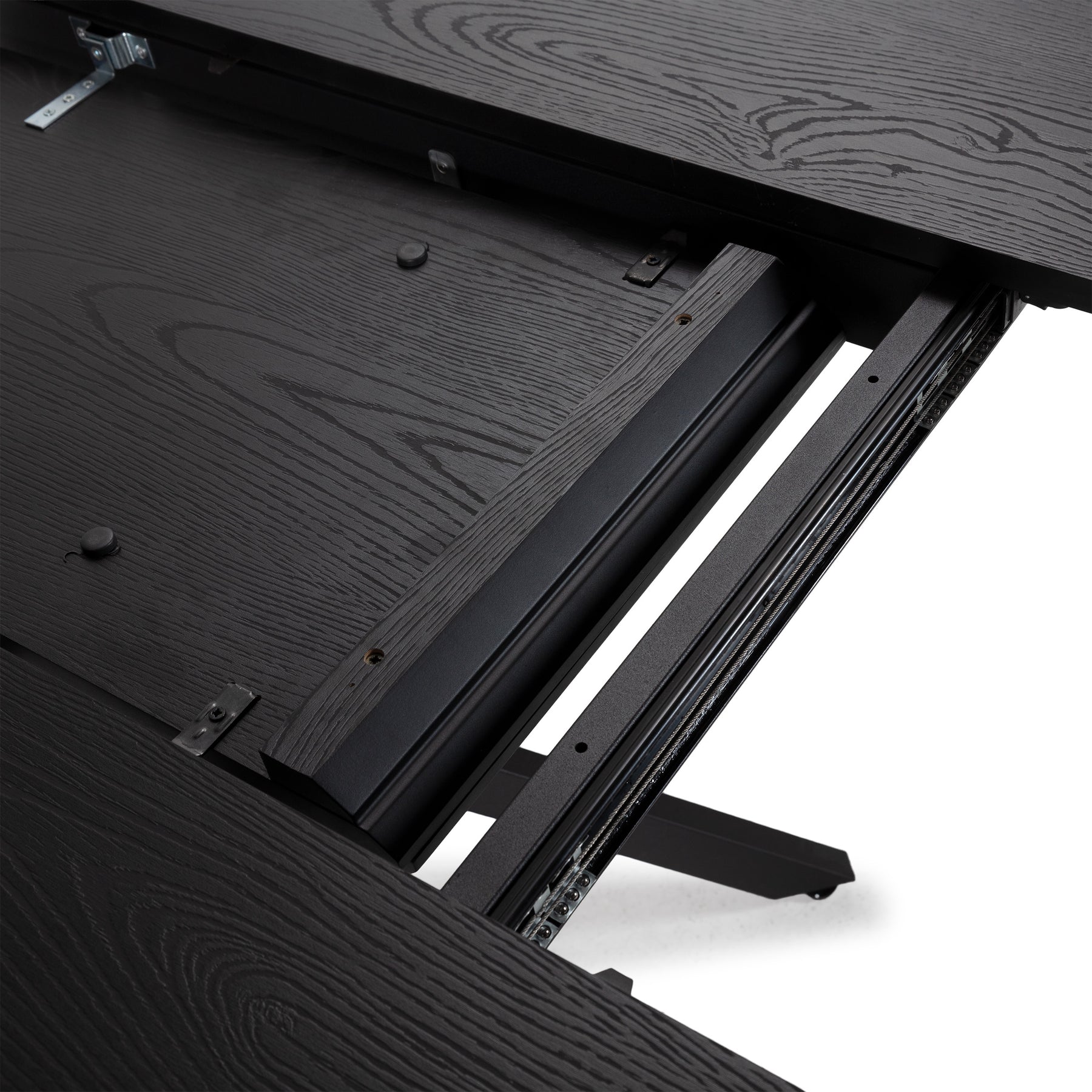 Tavolo rotondo allungabile con gamba in metallo Nayra 126/160x75 cm