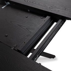 Tavolo rotondo allungabile con gamba in metallo Nayra 126/160x75 cm