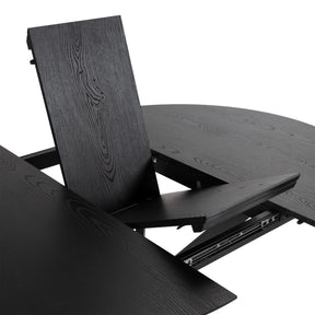 Tavolo rotondo allungabile con gamba in metallo Nayra 126/160x75 cm