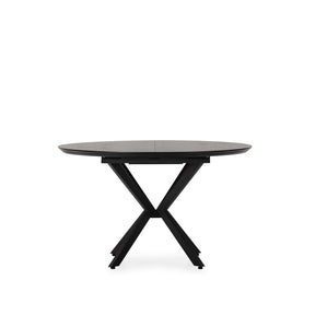 Tavolo rotondo allungabile con gamba in metallo Nayra 126/160x75 cm