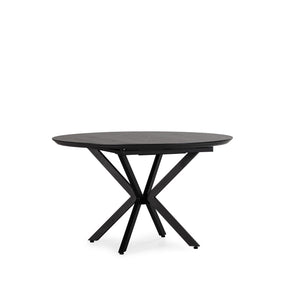 Tavolo rotondo allungabile con gamba in metallo Nayra 126/160x75 cm