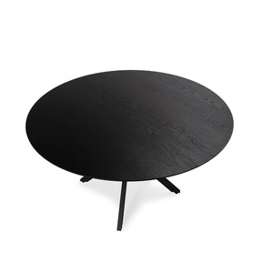 Tavolo rotondo allungabile con gamba in metallo Nayra 126/160x75 cm