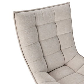 Sedia girevole con gamba in metallo Cavik 76x101 cm