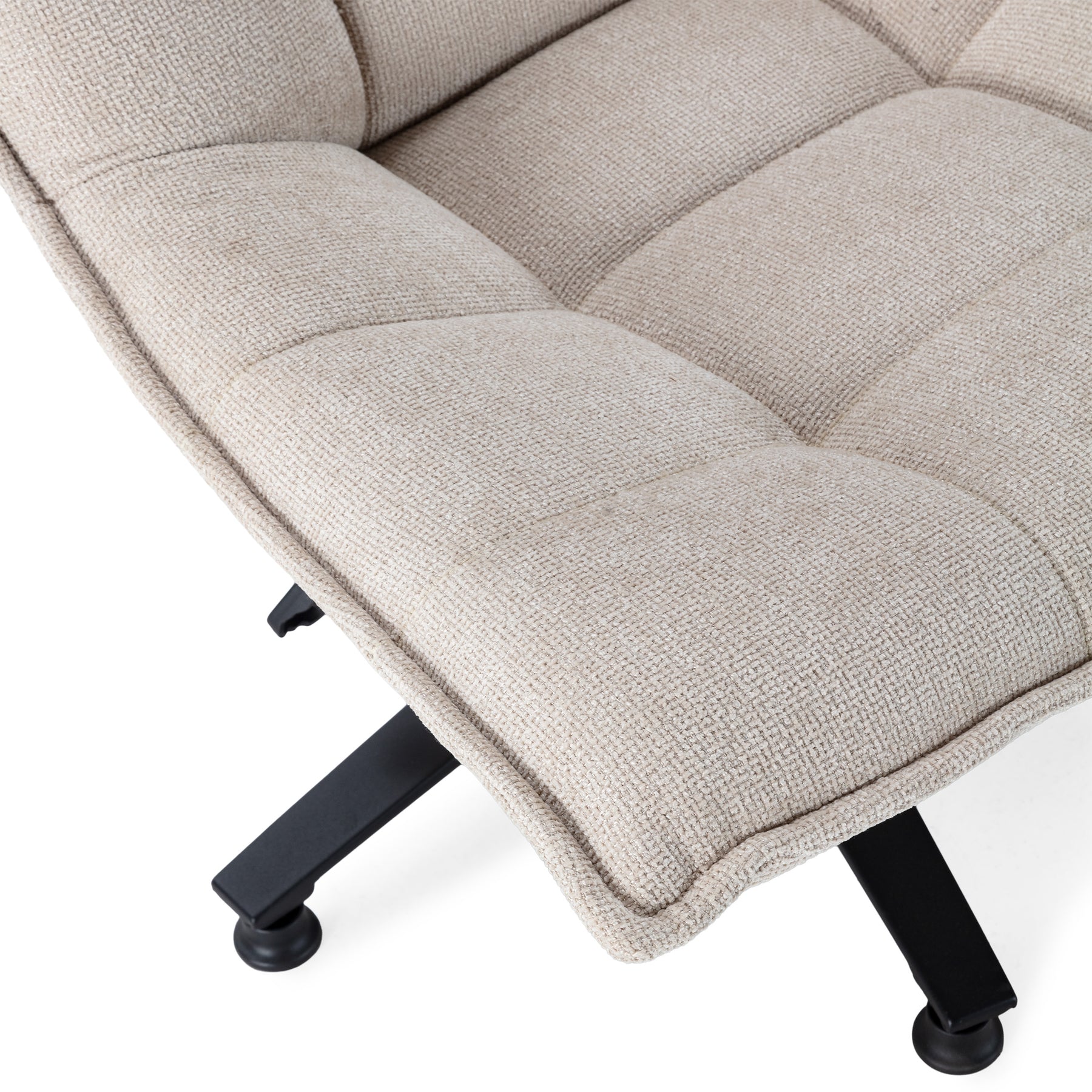 Sedia girevole con gamba in metallo Cavik 76x101 cm