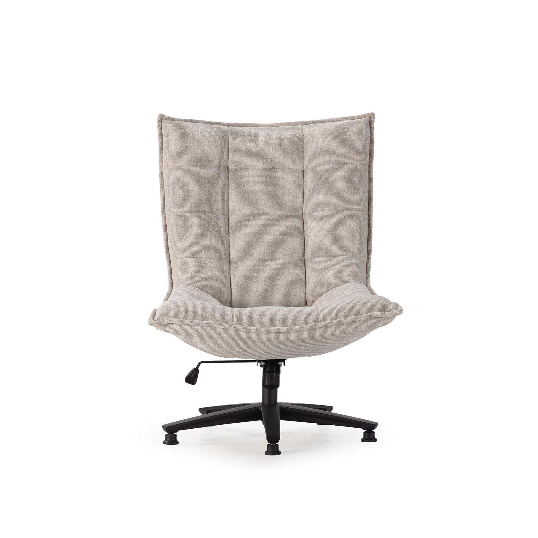 Sedia girevole con gamba in metallo Cavik 76x101 cm