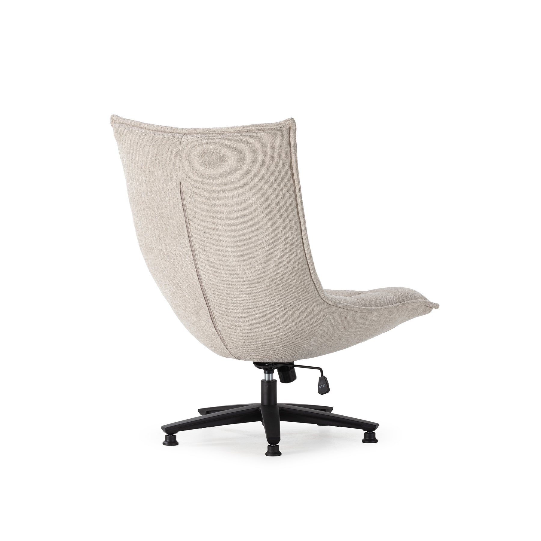 Sedia girevole con gamba in metallo Cavik 76x101 cm