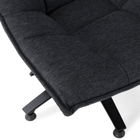 Sedia girevole con gamba in metallo Cavik 76x101 cm