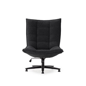 Sedia girevole con gamba in metallo Cavik 76x101 cm