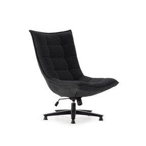 Sedia girevole con gamba in metallo Cavik 76x101 cm