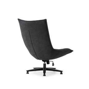 Sedia girevole con gamba in metallo Cavik 76x101 cm